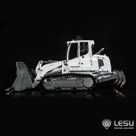 RC Lesu Racing 1:14 Laderaupe mit Reißzahn und Paladin PL18 weiß